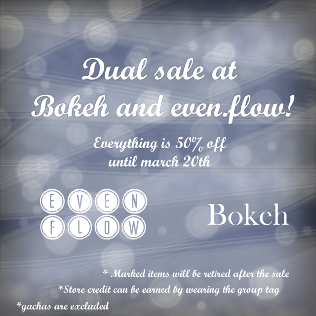 even flow and bokeh sale